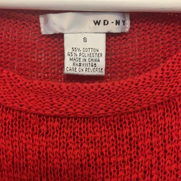 ❤️WD-NY ❤️red knit tops❤️❤️🌺❣️❤️❤️🌺❣️ - Picture 2 of 3